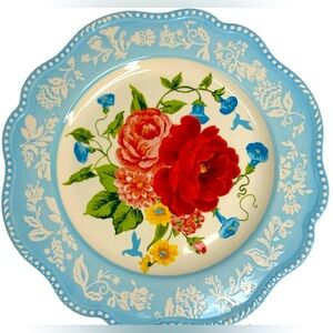 The Pioneer Woman Sweet Rose 10.75 inches Scalloped Dinner Plates Set of 4